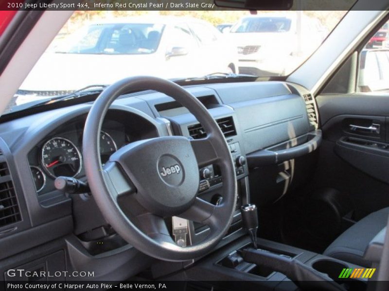 Inferno Red Crystal Pearl / Dark Slate Gray 2010 Jeep Liberty Sport 4x4