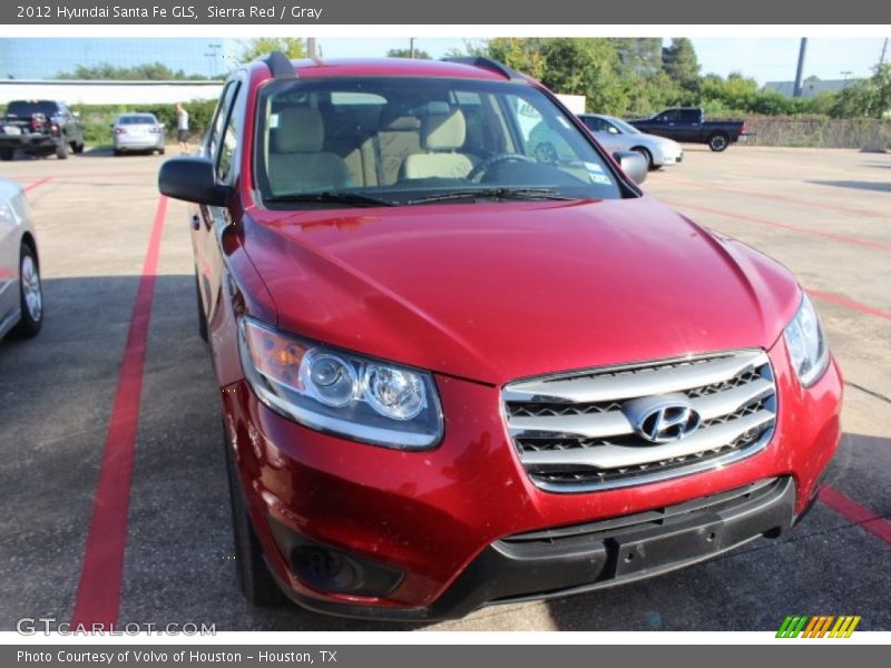 Sierra Red / Gray 2012 Hyundai Santa Fe GLS