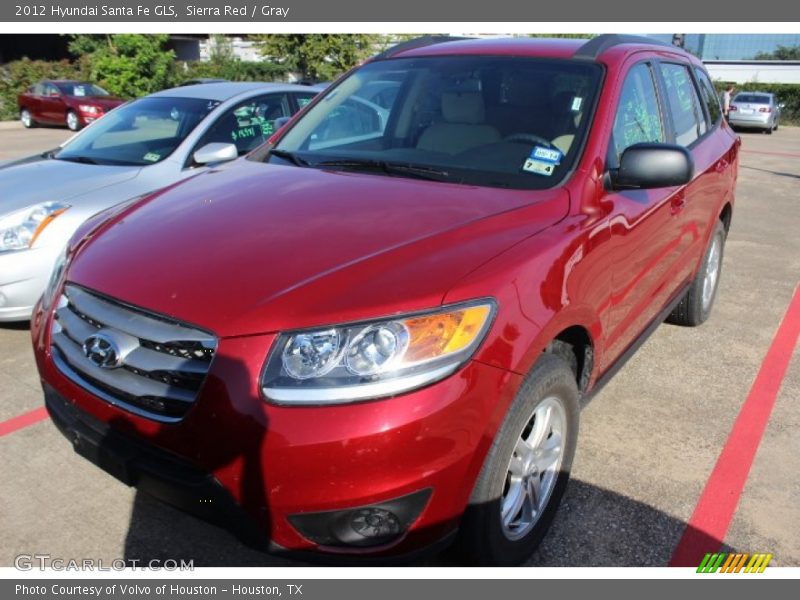 Sierra Red / Gray 2012 Hyundai Santa Fe GLS