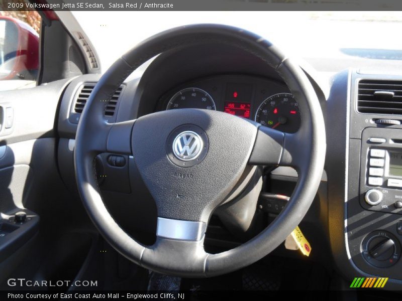 Salsa Red / Anthracite 2009 Volkswagen Jetta SE Sedan