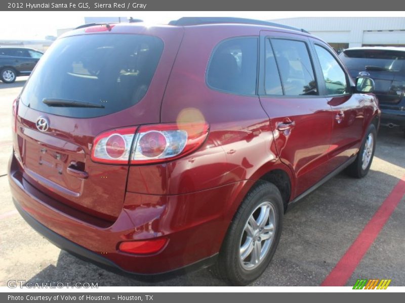 Sierra Red / Gray 2012 Hyundai Santa Fe GLS