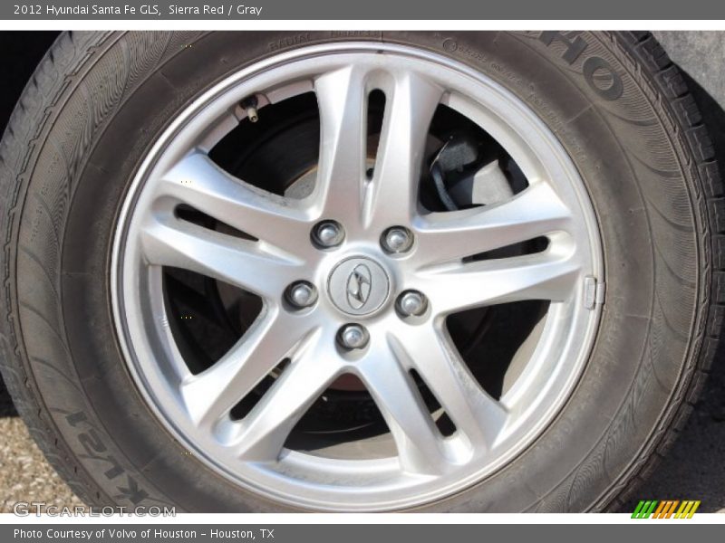 Sierra Red / Gray 2012 Hyundai Santa Fe GLS