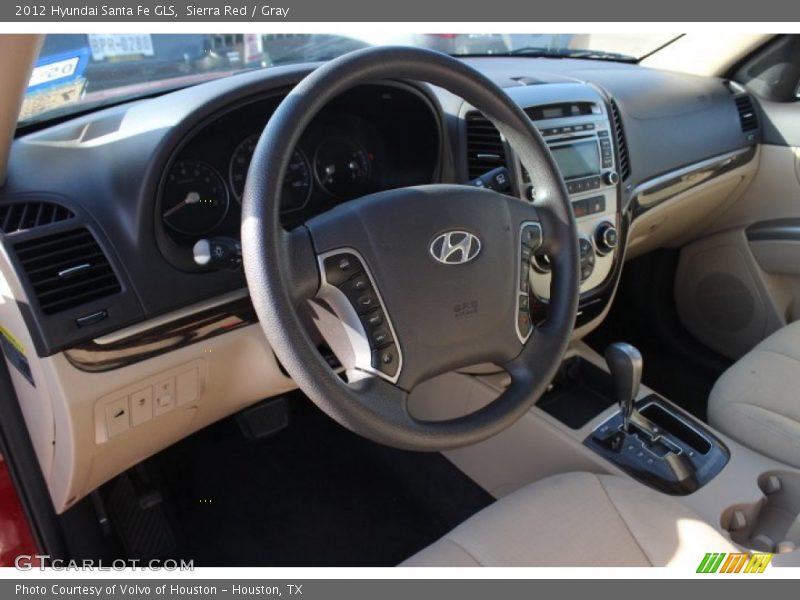 Sierra Red / Gray 2012 Hyundai Santa Fe GLS
