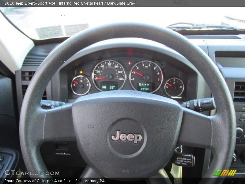 Inferno Red Crystal Pearl / Dark Slate Gray 2010 Jeep Liberty Sport 4x4