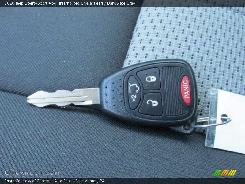 Inferno Red Crystal Pearl / Dark Slate Gray 2010 Jeep Liberty Sport 4x4