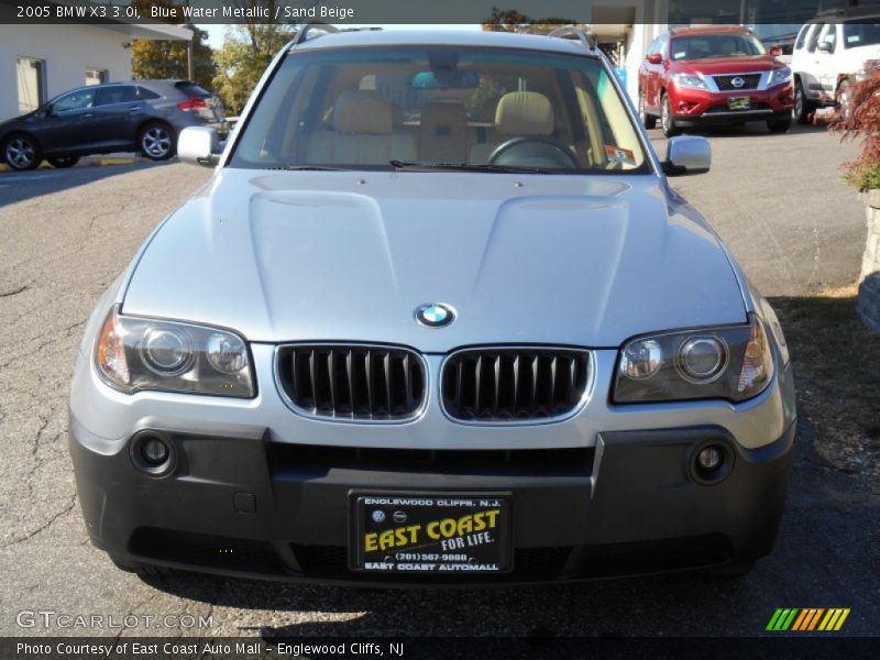 Blue Water Metallic / Sand Beige 2005 BMW X3 3.0i