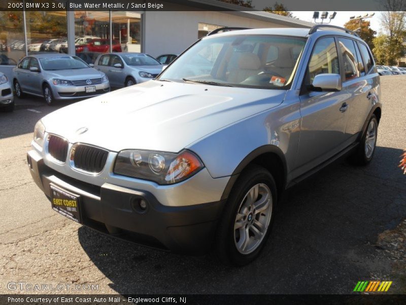 Blue Water Metallic / Sand Beige 2005 BMW X3 3.0i