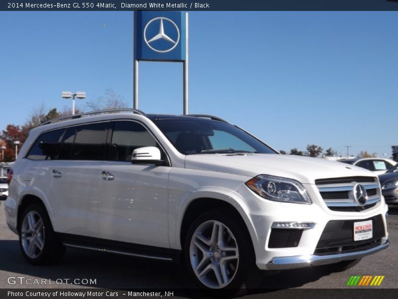 Diamond White Metallic / Black 2014 Mercedes-Benz GL 550 4Matic