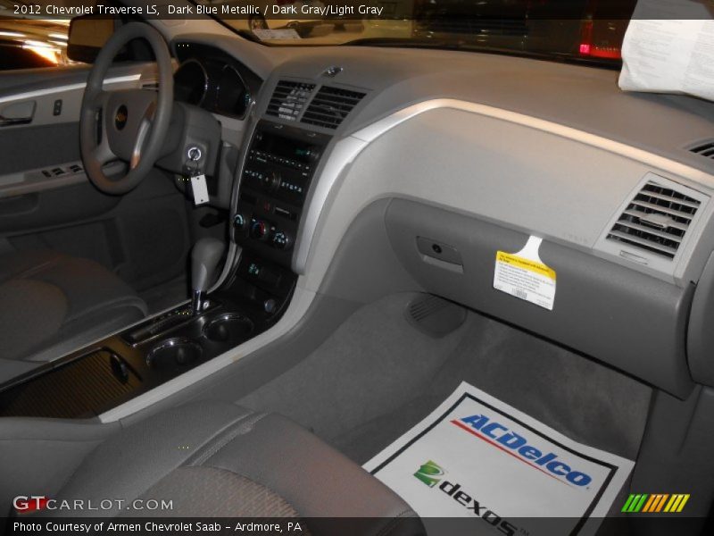 Dark Blue Metallic / Dark Gray/Light Gray 2012 Chevrolet Traverse LS