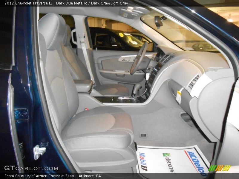 Dark Blue Metallic / Dark Gray/Light Gray 2012 Chevrolet Traverse LS