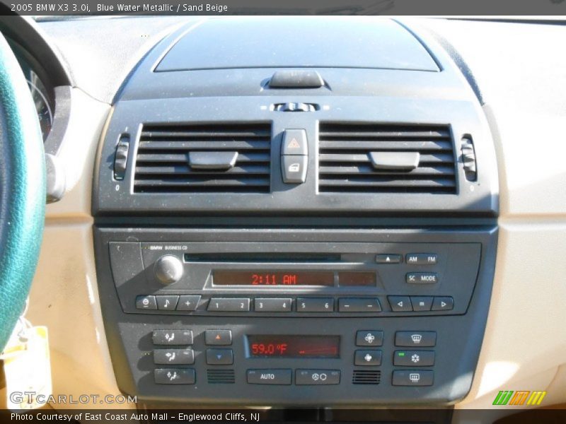Blue Water Metallic / Sand Beige 2005 BMW X3 3.0i
