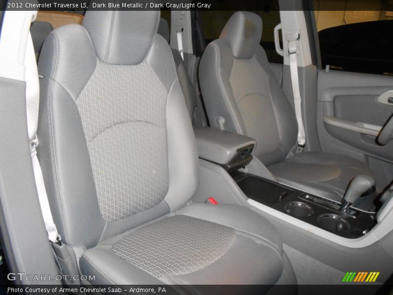 Dark Blue Metallic / Dark Gray/Light Gray 2012 Chevrolet Traverse LS