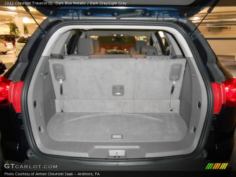 Dark Blue Metallic / Dark Gray/Light Gray 2012 Chevrolet Traverse LS