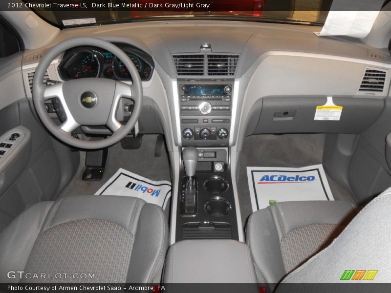 Dark Blue Metallic / Dark Gray/Light Gray 2012 Chevrolet Traverse LS
