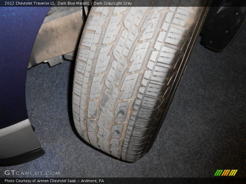 Dark Blue Metallic / Dark Gray/Light Gray 2012 Chevrolet Traverse LS