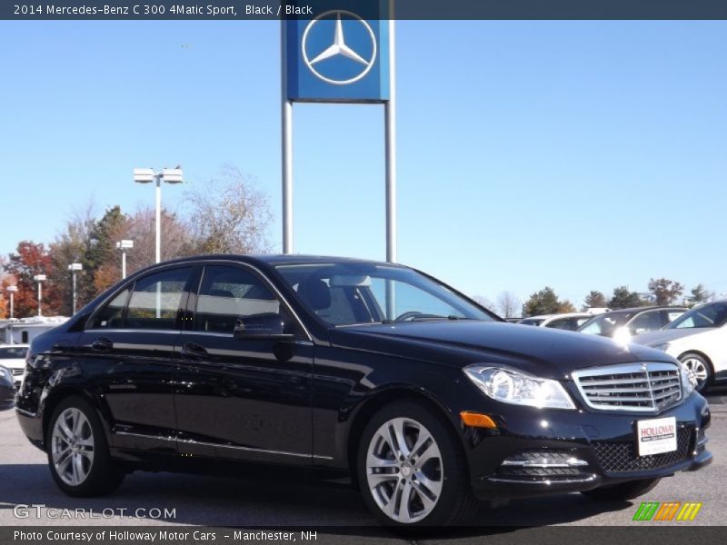 Black / Black 2014 Mercedes-Benz C 300 4Matic Sport
