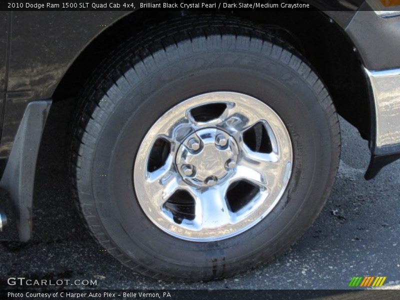 Brilliant Black Crystal Pearl / Dark Slate/Medium Graystone 2010 Dodge Ram 1500 SLT Quad Cab 4x4