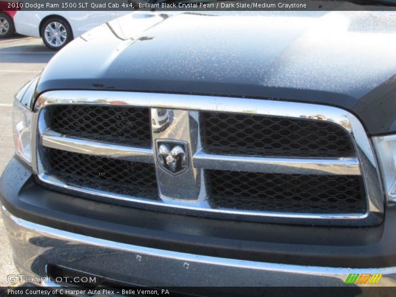 Brilliant Black Crystal Pearl / Dark Slate/Medium Graystone 2010 Dodge Ram 1500 SLT Quad Cab 4x4