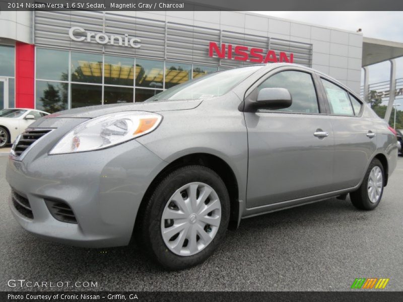 Magnetic Gray / Charcoal 2014 Nissan Versa 1.6 SV Sedan
