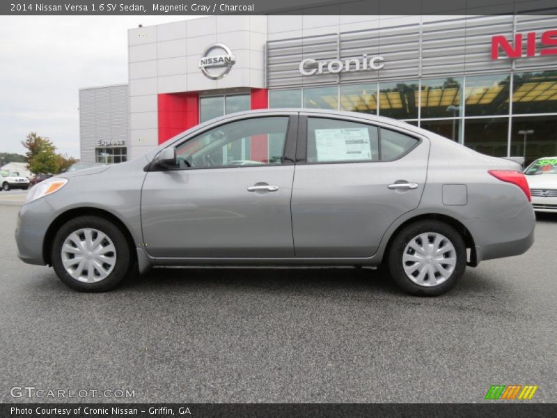 Magnetic Gray / Charcoal 2014 Nissan Versa 1.6 SV Sedan