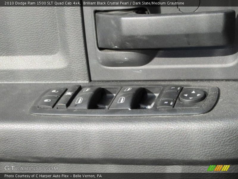 Brilliant Black Crystal Pearl / Dark Slate/Medium Graystone 2010 Dodge Ram 1500 SLT Quad Cab 4x4