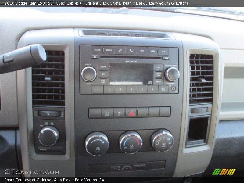 Brilliant Black Crystal Pearl / Dark Slate/Medium Graystone 2010 Dodge Ram 1500 SLT Quad Cab 4x4