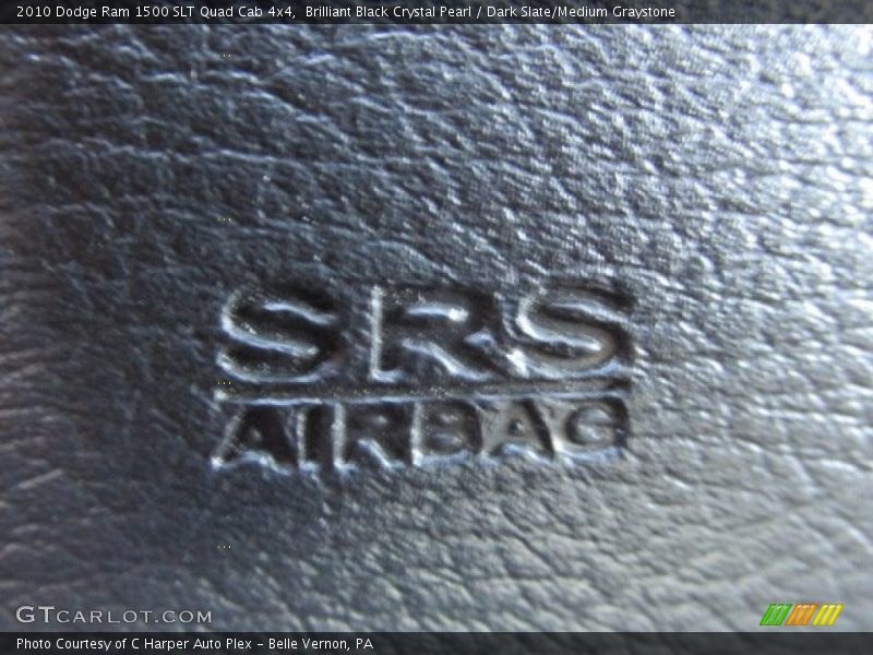 Brilliant Black Crystal Pearl / Dark Slate/Medium Graystone 2010 Dodge Ram 1500 SLT Quad Cab 4x4