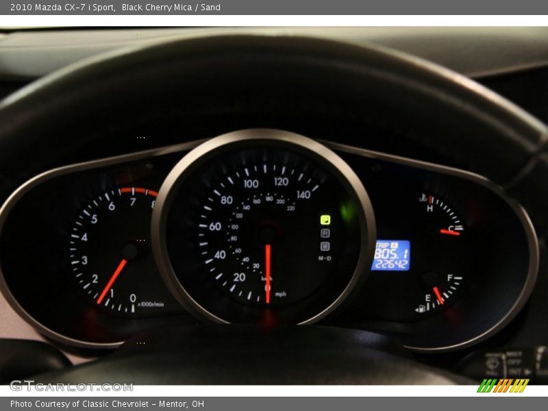 Black Cherry Mica / Sand 2010 Mazda CX-7 i Sport