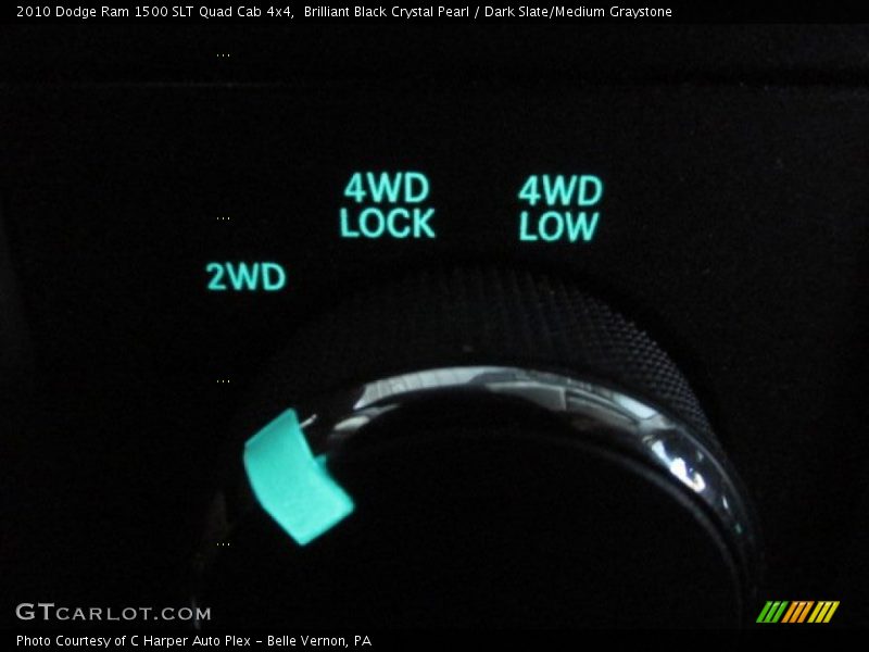 Brilliant Black Crystal Pearl / Dark Slate/Medium Graystone 2010 Dodge Ram 1500 SLT Quad Cab 4x4