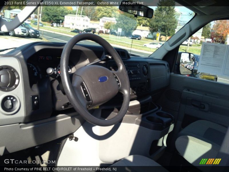 Oxford White / Medium Flint 2013 Ford E Series Van E350 XL Extended Passenger