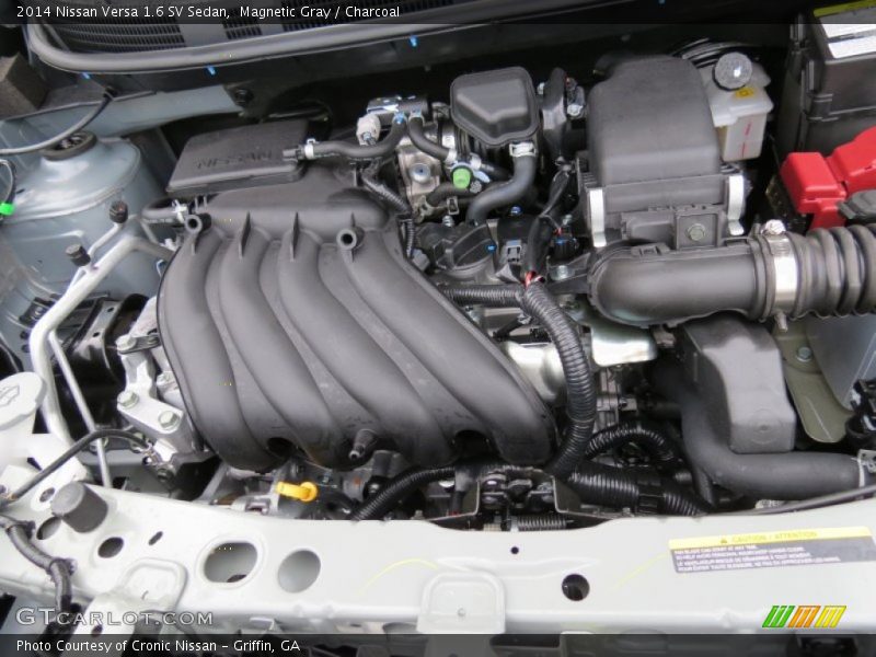 Magnetic Gray / Charcoal 2014 Nissan Versa 1.6 SV Sedan
