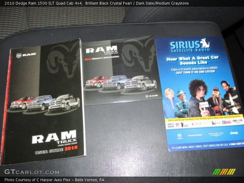 Brilliant Black Crystal Pearl / Dark Slate/Medium Graystone 2010 Dodge Ram 1500 SLT Quad Cab 4x4