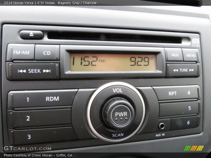 Magnetic Gray / Charcoal 2014 Nissan Versa 1.6 SV Sedan