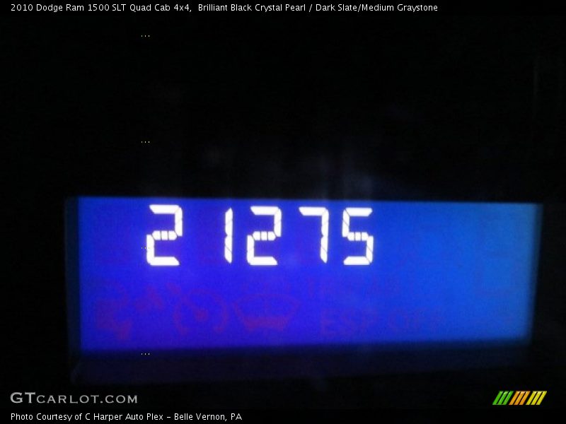 Brilliant Black Crystal Pearl / Dark Slate/Medium Graystone 2010 Dodge Ram 1500 SLT Quad Cab 4x4
