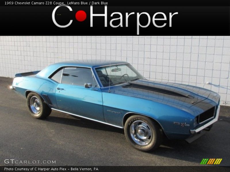 LeMans Blue / Dark Blue 1969 Chevrolet Camaro Z28 Coupe