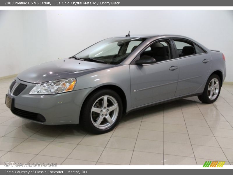 Blue Gold Crystal Metallic / Ebony Black 2008 Pontiac G6 V6 Sedan