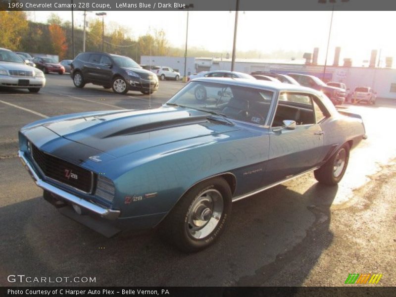LeMans Blue / Dark Blue 1969 Chevrolet Camaro Z28 Coupe