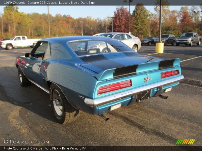 LeMans Blue / Dark Blue 1969 Chevrolet Camaro Z28 Coupe