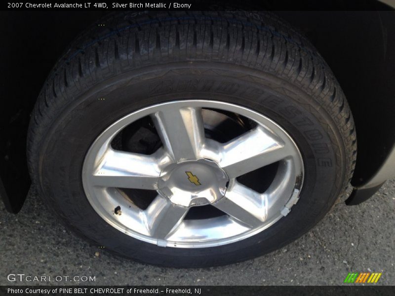 Silver Birch Metallic / Ebony 2007 Chevrolet Avalanche LT 4WD