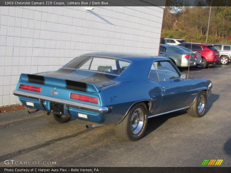 LeMans Blue / Dark Blue 1969 Chevrolet Camaro Z28 Coupe