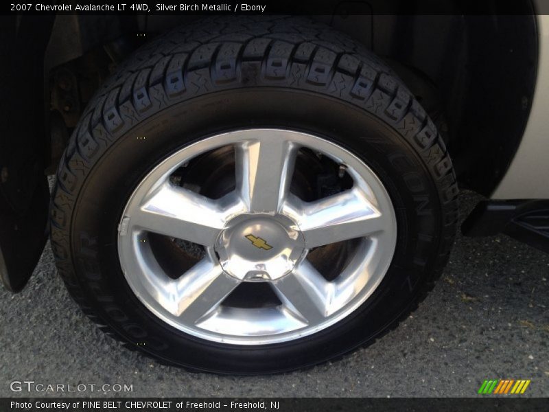 Silver Birch Metallic / Ebony 2007 Chevrolet Avalanche LT 4WD
