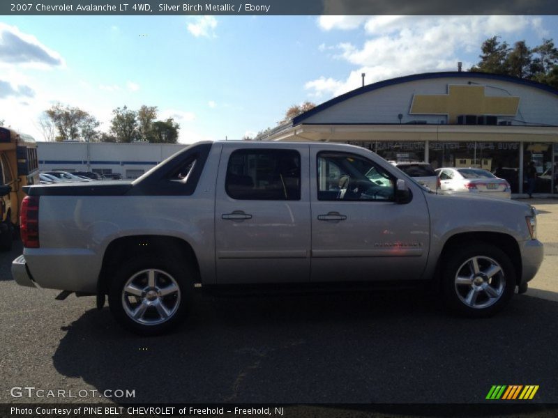 Silver Birch Metallic / Ebony 2007 Chevrolet Avalanche LT 4WD