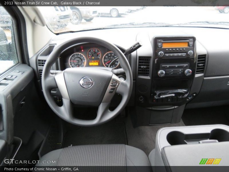 Galaxy Black / Charcoal 2013 Nissan Titan SV Crew Cab