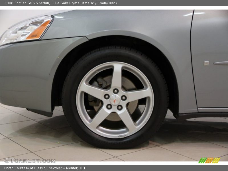 Blue Gold Crystal Metallic / Ebony Black 2008 Pontiac G6 V6 Sedan