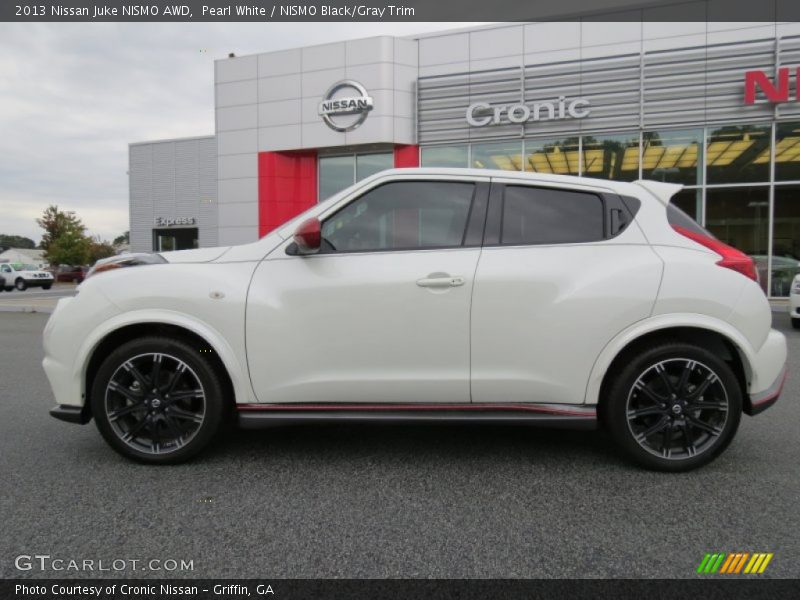 Pearl White / NISMO Black/Gray Trim 2013 Nissan Juke NISMO AWD