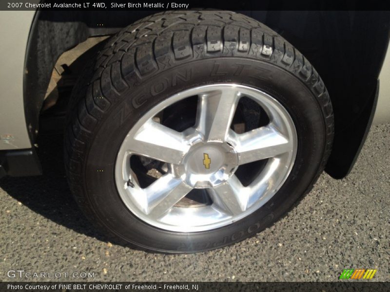 Silver Birch Metallic / Ebony 2007 Chevrolet Avalanche LT 4WD