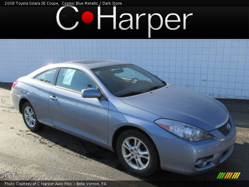 Cosmic Blue Metallic / Dark Stone 2008 Toyota Solara SE Coupe