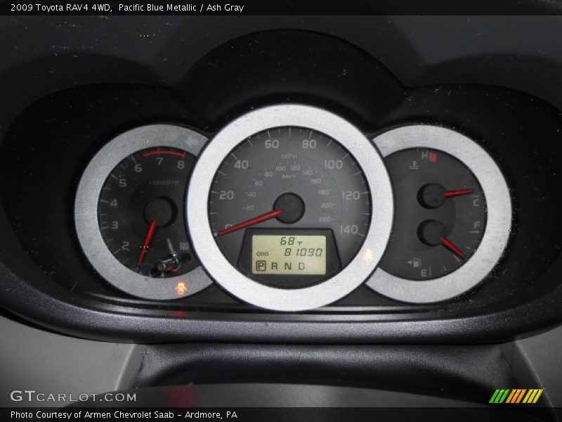 Pacific Blue Metallic / Ash Gray 2009 Toyota RAV4 4WD