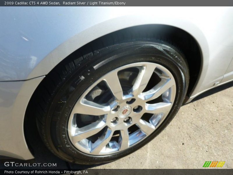 Radiant Silver / Light Titanium/Ebony 2009 Cadillac CTS 4 AWD Sedan