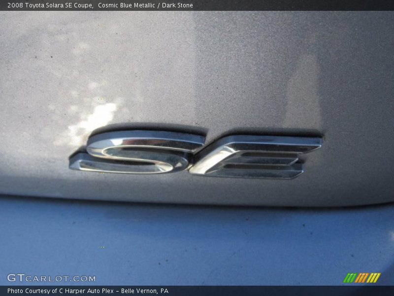 Cosmic Blue Metallic / Dark Stone 2008 Toyota Solara SE Coupe